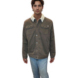 Edge Mens Highland Sherpa Lined Jackets in charcoal