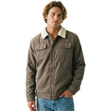 Edge Mens Highland Sherpa Lined Jackets in charcoal