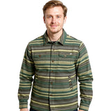 Edge Mens Laderaa Polar Fleece Shirt Jacket in sage