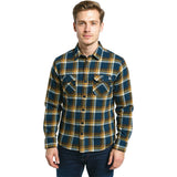 Edge Mens Bona Vista Polar Fleece Shirts in Teal