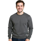 Edge Mens Newell Sweaters in grey heather