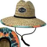Edge Tie Dyer Straw Hats in tie-dye