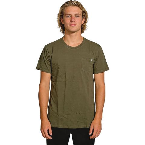 Edge Mens Pigment Dyed T-Shirts in army