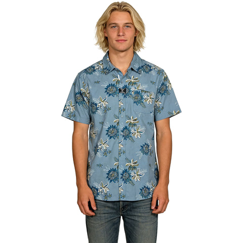 Edge Mens Fiesta S/S Shirts in light blue