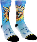 Merge4 Mens Classic Crew Socks in Sublime Blue Sun