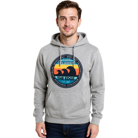 Edge Surf Delaware Heavy Hoodie in heather grey