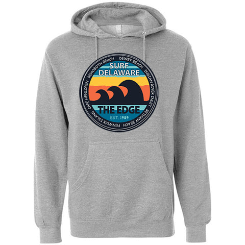 Edge Surf Delaware Heavy Hoodie in heather grey