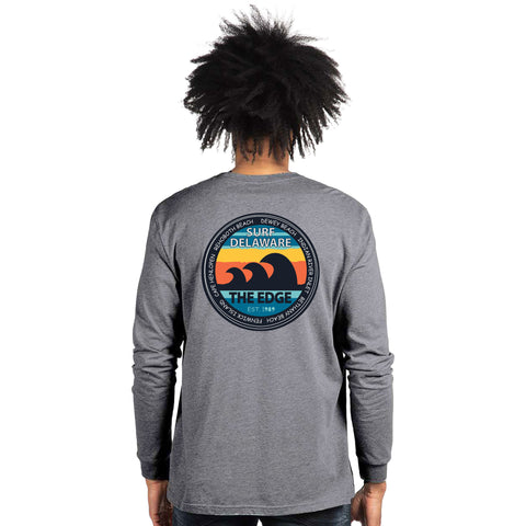 Edge Surf Delaware Long Sleeve T-shirts in grey heather