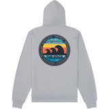 Edge Surf Delaware Zip Hoodie in grey heather