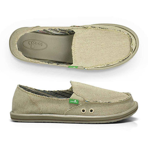 Sanuk Womens Donna Hemp Sandal Shoes in Natural and 6.womens