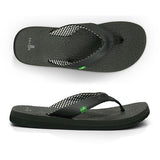 Sanuk Womens Yoga Mat Sandals in black