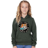 Edge Tiger Crush Youth Hoody in forest heather