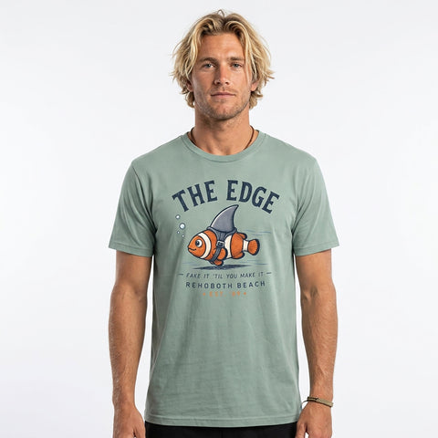 Edge Tiny Shark T-Shirts in seafoam