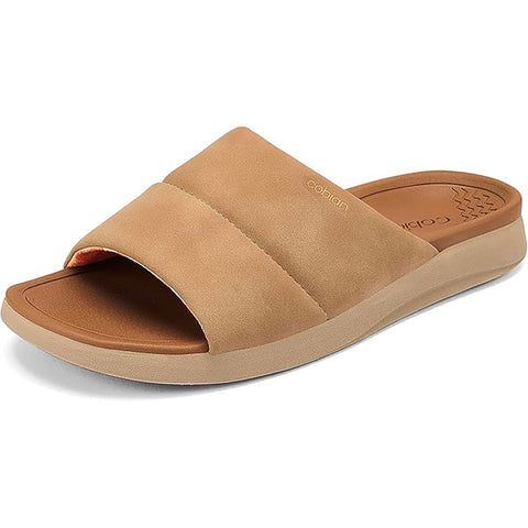 Cobian Womens Tolula Slide Sandals in tan