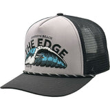 Edge Tubular Trucker Hats in grey/black
