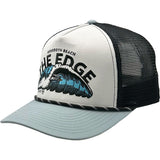 Edge Tubular Trucker Hats in white/grey/black