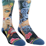 Merge4 Womens Classic Crew Socks in dragon tea