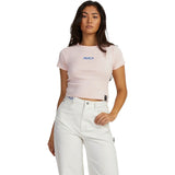 RVCA Womens Paradise Baby Tops in Pink