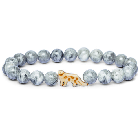 Fahlo unisex Snow Leopard Bracelet in Alpine