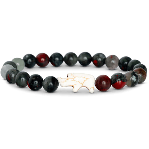 Fahlo Rhino Bracelet in savanna stone