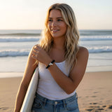 Fahlo unisex Lion Bracelet in lava stone