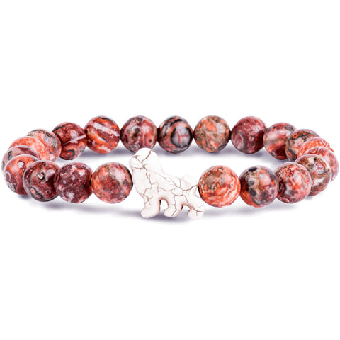 Fahlo Lion Bracelet in sahara stone