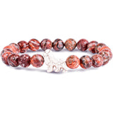 Fahlo unisex Lion Bracelet in sahara stone