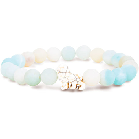 Fahlo unisex Lion Bracelet in sky stone