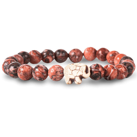 Fahlo unisex Elephant Bracelet in desert stone