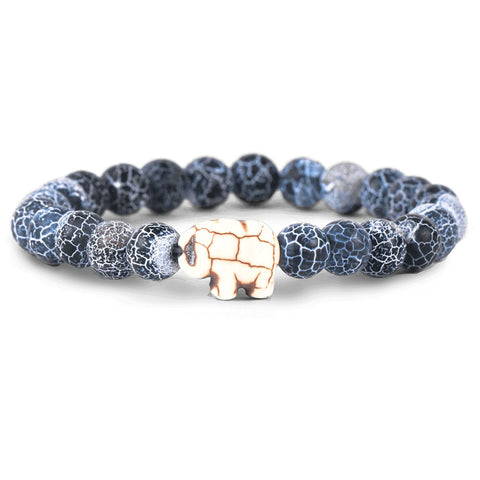 Fahlo unisex Elephant Bracelet in river blue