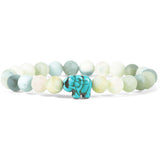 Fahlo unisex Elephant Bracelet in Sky stone