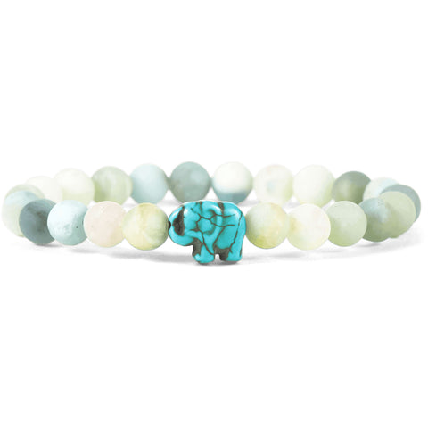 Fahlo unisex Elephant Bracelet in Sky stone