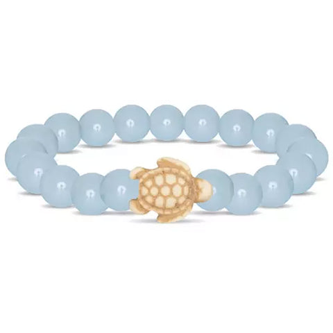 Fahlo Sea Turtle Bracelet in aqua glow