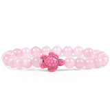 Fahlo unisex Sea Turtle Bracelet in coral reef pink