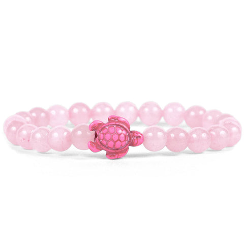 Fahlo unisex Sea Turtle Bracelet in coral reef pink