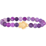 Fahlo unisex Sea Turtle Bracelet in coral reef violet