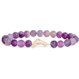 Fahlo unisex Dolphin Bracelet in coral reef violet