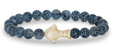 Fahlo unisex Whale Shark Bracelet in deep blue