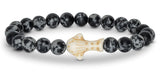 Fahlo unisex Whale Shark Bracelet in ocelli stone