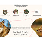 Fahlo unisex Wolf Bracelet in Woodland Green