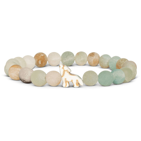 Fahlo unisex Wolf Bracelet in Sky Stone