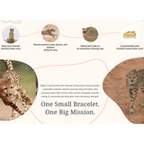 Fahlo unisex Cheetah Bracelet in acacia stone