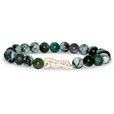 Fahlo unisex Cheetah Bracelet in acacia stone