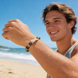 Fahlo unisex Cheetah Bracelet in kalahari stone