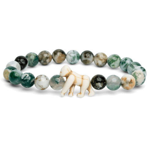 Fahlo unisex Gorilla Bracelet in rainforest green