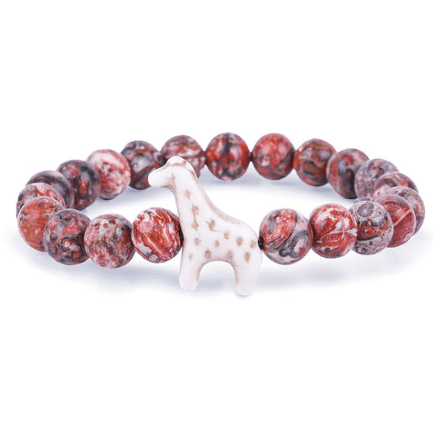 Fahlo unisex Giraffe Bracelet in sahara stone