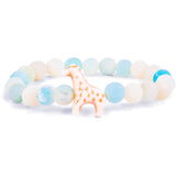 Fahlo unisex Giraffe Bracelet in sky stone