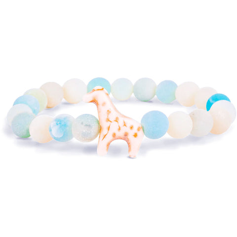 Fahlo unisex Giraffe Bracelet in sky stone