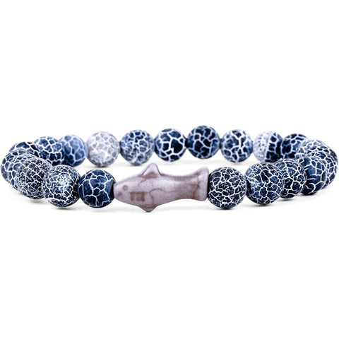 Fahlo unisex Shark Bracelet in deep blue