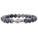 Fahlo unisex Shark Bracelet in ocelli stone
